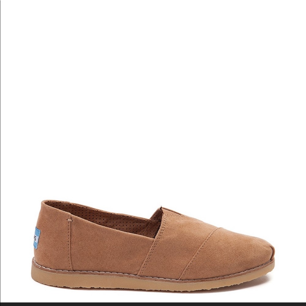 Toms Alpargata Brown Microsuede Slip On Flats 9.5 Casual Boho Classic Normcore - Picture 13 of 14